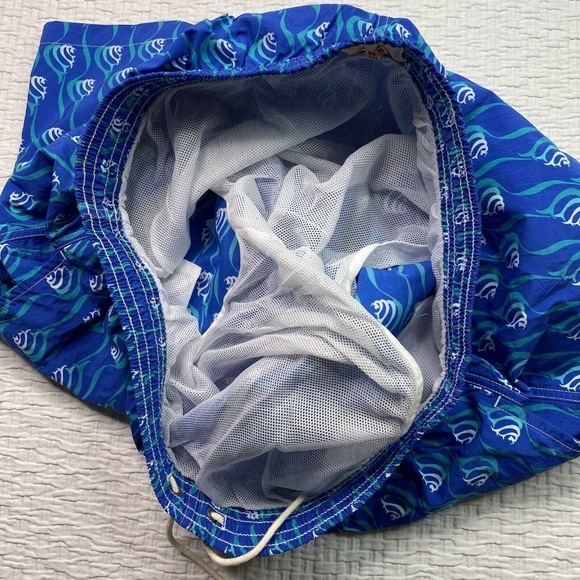 Le Sirenuse Positano Men’s Swim Trunks Sz 34 (3XL) Made In Italy Blue Lined - Picture 4 of 11